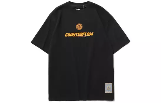 Спортивная модная коллекция футболок для мужчин Lining, черный