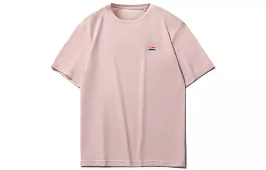 Спортивная модная коллекция футболок для мужчин, розовая Lining, розовый