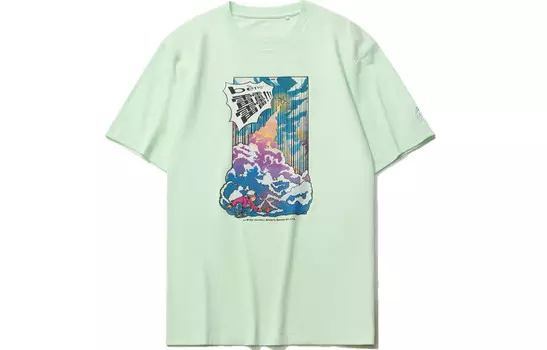 Спортивная модная коллекция футболок для мужчин, зеленая Lining, зеленый