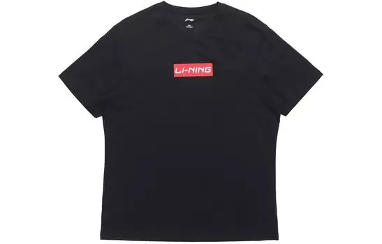 Спортивная модная коллекция футболок унисекс Lining, черный