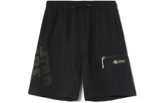 Спортивная модная коллекция повседневные шорты мужские черные Lining, черный