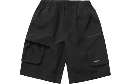 Спортивная модная коллекция повседневные шорты мужские черные Lining, черный