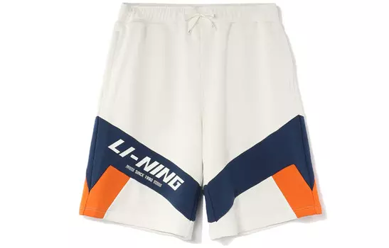 Спортивная модная коллекция повседневных шорт для мужчин Lining, белый