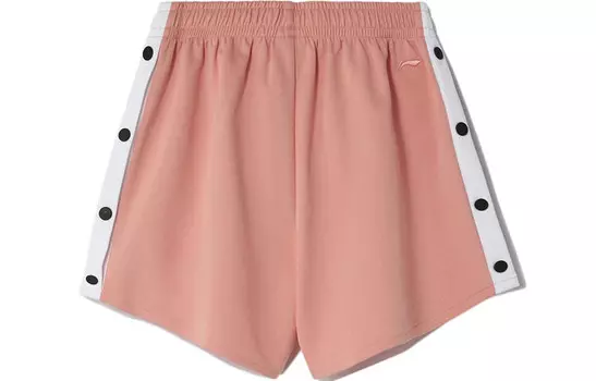 Спортивная модная коллекция повседневных шорт женские розовые Lining