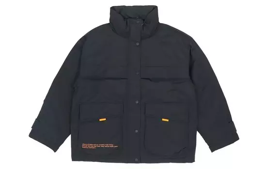 Спортивная модная коллекция пуховик унисекс новый стандарт черный Lining, черный