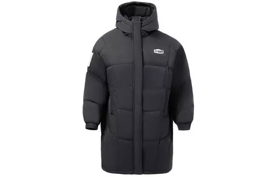 Спортивная модная коллекция пуховик женский черный Lining