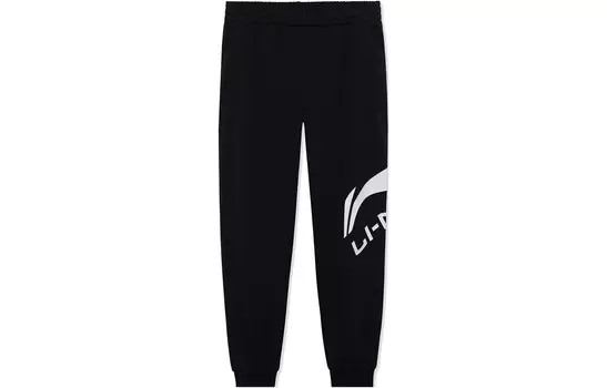 Спортивная модная коллекция спортивные брюки мужские черные Lining, черный