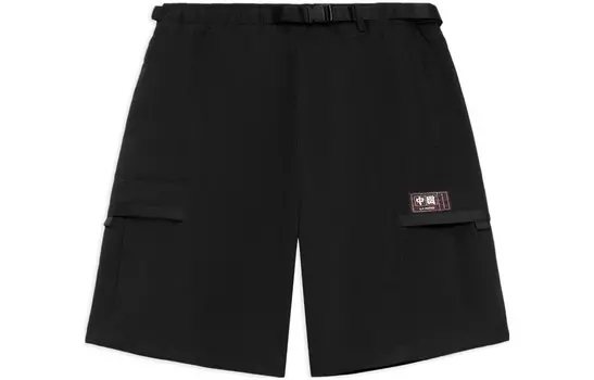 Спортивная модная коллекция спортивные шорты мужские черные Lining, черный