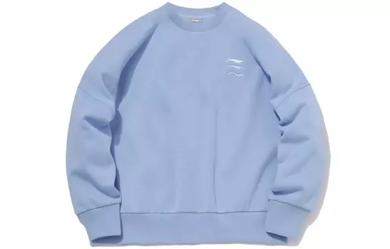 Спортивная модная коллекция свитшот женский цветной синий Lining