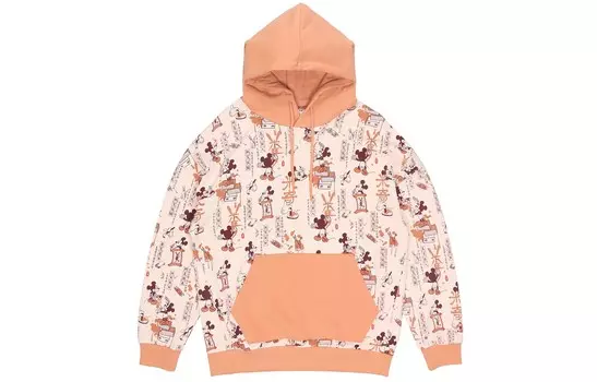 Спортивная модная коллекция свитшотов для мужчин Cassava Apricot Full Of Prints Lining, цвет Cassava apricot full of prints
