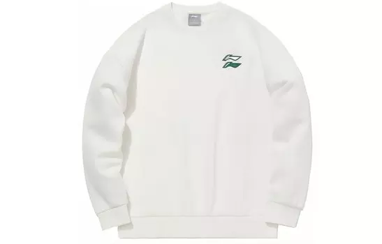 Спортивная модная коллекция толстовка мужская белая Lining, белый