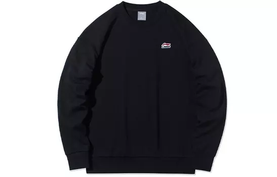Спортивная модная коллекция толстовка мужская черная Lining, черный
