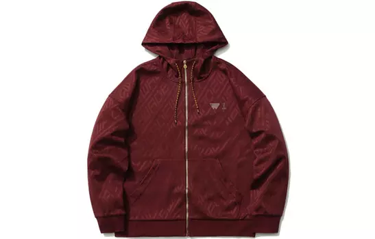 Спортивная модная коллекция толстовка мужская трюфельно-красная Lining, красный