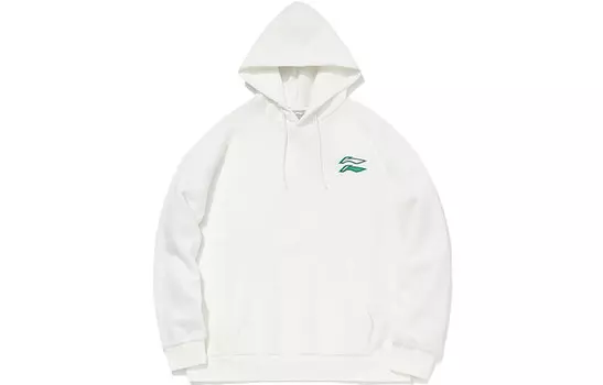 Спортивная модная коллекция Толстовка унисекс белая Lining, белый