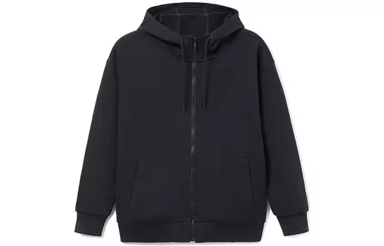 Спортивная модная коллекция Толстовка унисекс черный Lining, черный