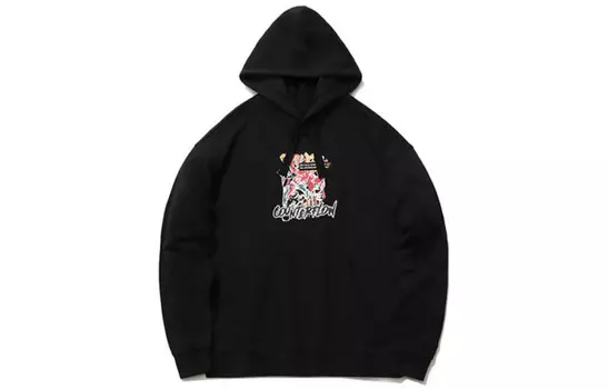 Спортивная модная коллекция Толстовка унисекс черный Lining, черный