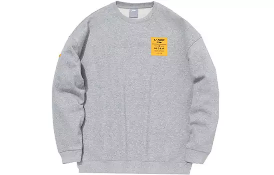 Спортивная модная коллекция Толстовка унисекс Меланжевый серый Lining, цвет Heather Gray