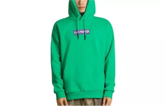 Спортивная модная коллекция Толстовка унисекс мятно-зеленая Lining, мятно-зеленый