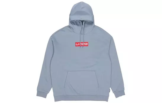 Спортивная модная коллекция толстовка унисекс синий Lining, синий