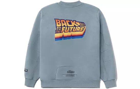 Спортивная модная коллекция толстовка унисекс синий Lining, синий