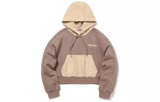 Спортивная модная коллекция Толстовка женская коричневая Lining