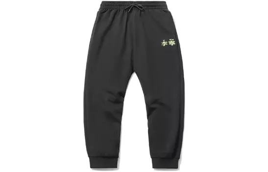 Спортивная модная коллекция трикотажные спортивные штаны мужские Lining, черный