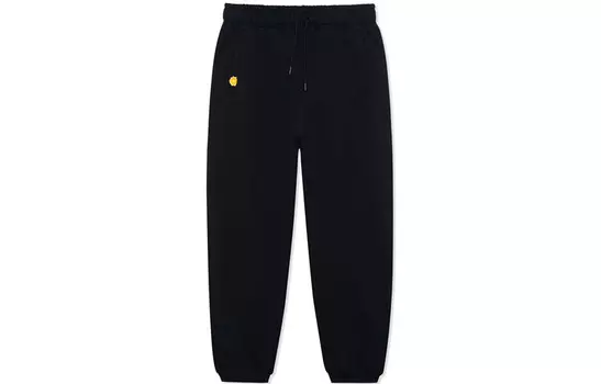Спортивная модная коллекция трикотажные спортивные штаны унисекс черные Lining, черный