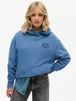 Спортивная незаменимая толстовка с капюшоном Superdry, цвет Wedgewood Blue