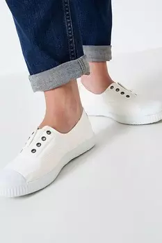 Спортивная обувь без шнурков одежда для экипажа Виктория Crew Clothing Company, белый