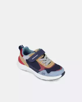 Спортивная обувь для мальчика с замшей и сеткой Biomecanics, темно-синий