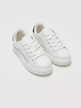 Спортивная обувь для мальчиков на шнуровке LCW ECO, белый