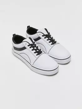 Спортивная обувь для мальчиков на шнуровке LCW STEPS, белый