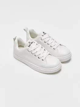 Спортивная обувь для мальчиков со шнуровкой под кожу Letoon, белый