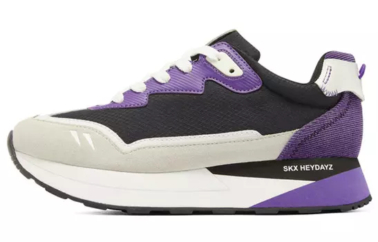 Спортивная обувь для жизни, женская, низкая, черная/фиолетовая Skechers
