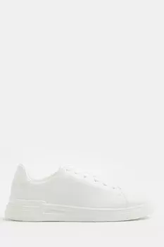 Спортивная обувь на шнуровке и чашечной подошве River Island, белый