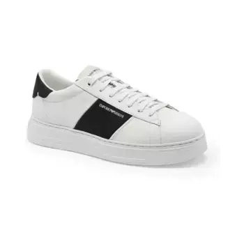 Спортивная обувь с добавлением кожи Emporio Armani, белый