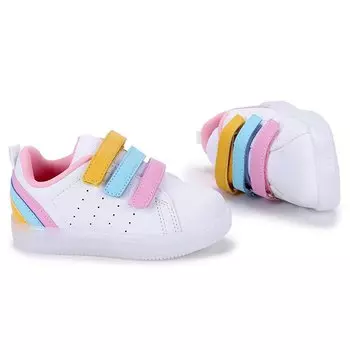 Спортивная обувь Sun Daily Lighted на липучке для девочек и мальчиков 220.21Y.212 Vicco, оптический белый