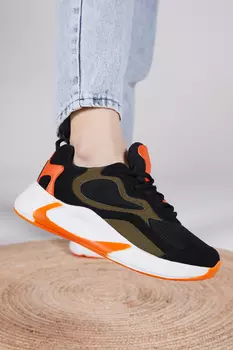 Спортивная обувь унисекс черно-оранжевая Tonny Black, разноцветный