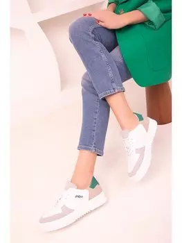 Спортивная обувь унисекс с кожаной отделкой на шнуровке Soho Exclusive, смешанный