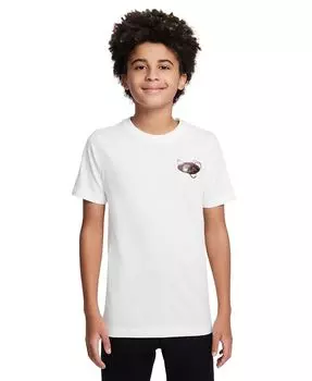 Спортивная одежда для больших детей Футболка стандартного кроя с принтом Nike, белый