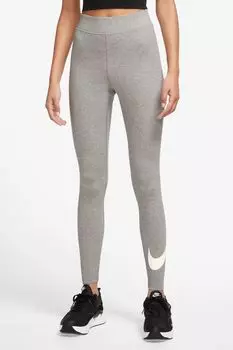 Спортивная одежда Леггинсы с логотипом Swoosh Nike, серый
