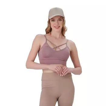 Спортивная одежда с легкой подкладкой для юниоров, топ с глубоким вырезом, перекрещенным спереди WEAR SIERRA, цвет Rose