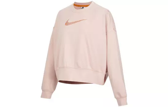 Спортивная одежда Swoosh Knit укороченный свитер с круглым вырезом розовый Nike