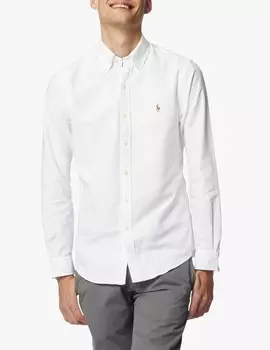 Спортивная оксфордская рубашка с длинными рукавами Ralph Lauren, цвет Bsr White