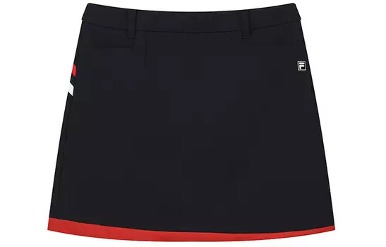 Спортивная повседневная юбка женская темно-синяя Fila