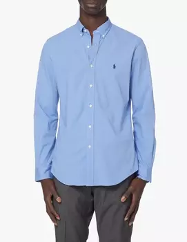 Спортивная рубашка из бистряка Polo Ralph Lauren, цвет Blue End On End
