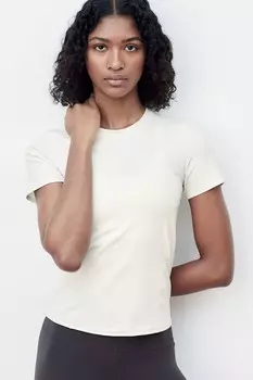 Спортивная рубашка из драймува H&M, белый