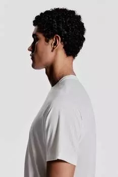 Спортивная рубашка из материала DryMove, прямого кроя. H&M, белый