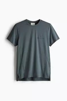 Спортивная рубашка из материала DryMove, прямого кроя. H&M, бирюзовый