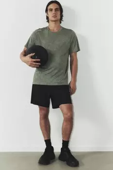 Спортивная рубашка из материала drymove стандартной посадки H&M, зеленый